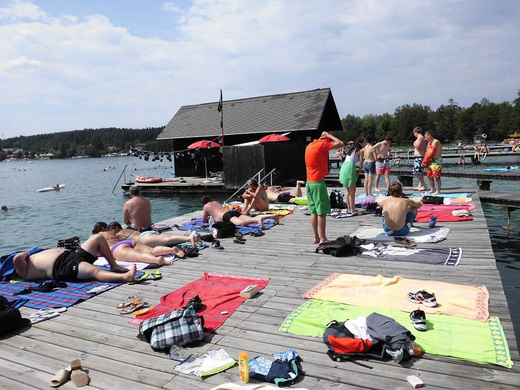 Ferienpension Garni Hubert Rigelnik Sankt Kanzian am Klopeiner See Kültér fotó